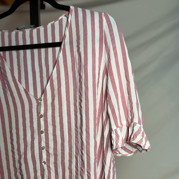 Pink and awesome! Zara stripped shirt. - Picture 7 of 16